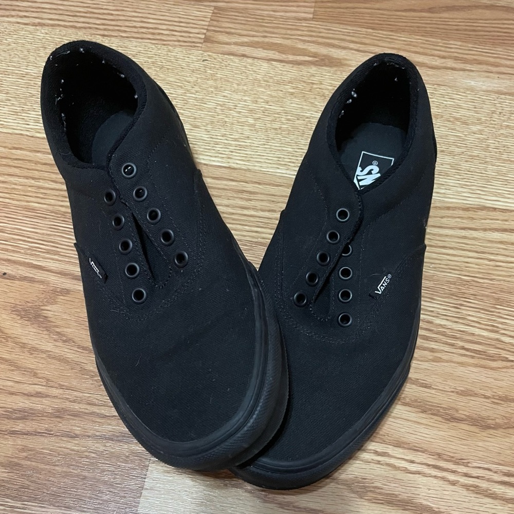 Vans Men’s Skate Shoes Size 10.5 M / 12.5 W (NO LACES!) (Black)